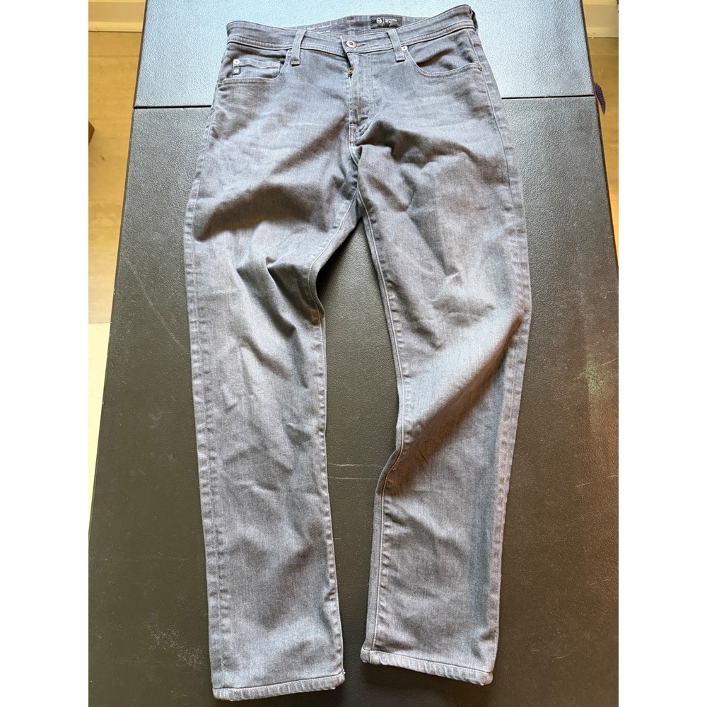 AG Adriano Goldschmied Tellis Modern Slim Grey Jeans 32x34 Italian Fabric